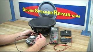 How To Test A Speaker or Tweeter Voice Coil [upl. by Eifos]