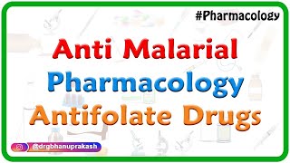 Anti malarial Pharmacology  Antifolate Drugs  Dr Rajesh Gubba [upl. by Danya]