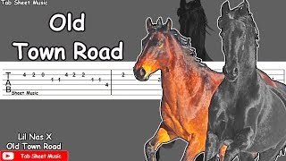 Lil Nas X  Old Town Road feat Billy Ray Cyrus Guitar Tutorial [upl. by Yreva]