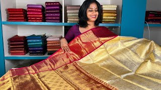 Pure Kanchipuram SareesTraditional amp Bridal Collection [upl. by Ahker164]