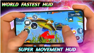 3 Finger Super Movement Custom HUD  Best Custom Hud Settings In Free Fire  3 Finger Custom Hud [upl. by Sharl]