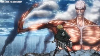 Bertholdt death by Armin titan  Attack On Titan Season 3 [upl. by Peltz751]