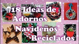 18 Ideas de Adornos Navideños Reciclando Rollos de Carton [upl. by Suoicserp551]