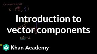 Introduction to vector components  Vectors  Precalculus  Khan Academy [upl. by Norword602]