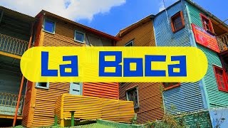 A tour of La Boca Barrio Caminito in Buenos Aires Argentina [upl. by Einuj]