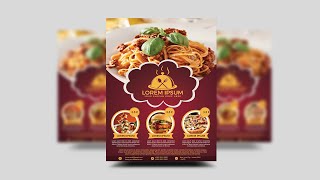 Perfect Restaurant Menu Card design  Photoshop Tutorials [upl. by Ahset]