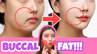 Buccal Fat Removal Exercise amp Massage  Reduce Cheek Fat Chubby Cheeks No Surgery💕 [upl. by Ramraj]