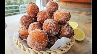 FRITTELLE RICOTTA E LIMONE anche SENZA FRIGGERE frittelle di carnevale castagnole [upl. by Greeley89]