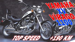 Yamaha xv virago 1100 top speed 190 km [upl. by Maurilia]