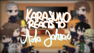 Haikyuu reacts ¦Karasuno reacts to Aoba Johsai¦ [upl. by Giglio]