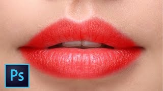 1Min How to Create Realistic Lipstick in Photoshop [upl. by Obaza]