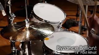 Meinl Cymbals B14FH Byzance 14quot Brilliant Fast Hihat [upl. by Idnem]