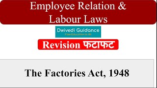 The Factories Act 1948 Factory act employee safety employee health safety provision mba bcom [upl. by Taggart]