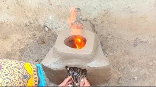 How To Make Clay Stove Mud Chulha Making At Home  Primitive Technology Mud Chulha Design [upl. by Lenny]