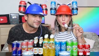 DRINKING HAT CHALLENGE INDOVINA LA BIBITA Mystery Drink [upl. by Suzanna268]