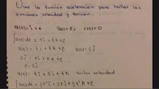 30 Cálculo vectorial Encontrar la función posición [upl. by Eslud]