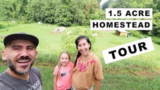 15 Acre Homestead TOUR homesteading family [upl. by Huei753]