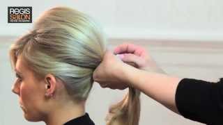 Create a Bardot Wedding Ponytail  Hair Tutorial Video [upl. by Anoyet]