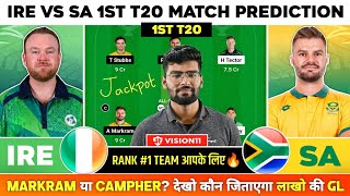 IRE vs SA Dream11 TeamIRE vs SA Dream11 Prediction Ireland vs South Africa 1st T20IRE vs SA Today [upl. by Willy513]