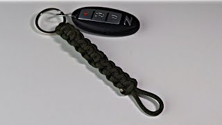 SUPER EASY Paracord Keychain TUTORIAL [upl. by Corbie270]