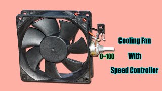 DIY Cooling Fan With Speed Control  School Project [upl. by Odell]