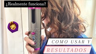 🙆‍♀️ Rizador de Pelo automático inalámbrico  Tutorial completo y funciones [upl. by Melquist]