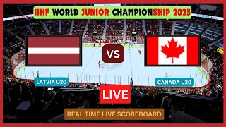 Canada Vs Latvia LIVE Score UPDATE 2025 IIHF World Junior Championship Ice Hockey U20 Dec 27 2024 [upl. by Gellman]