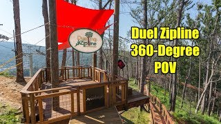 Anakeesta Zipline Experience 360Degree POV [upl. by Miarfe693]