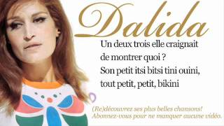 Dalida  Itsi bitsi petit bikini  Paroles Lyrics [upl. by Prudy286]