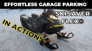 Skisaver Flex® Snowmobile Dolly Effortless Garage Parking Made Easy [upl. by Trainer214]