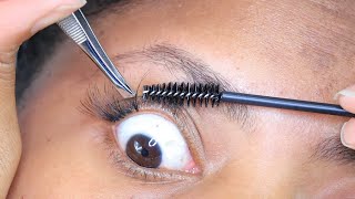 DIY INDIVIDUAL LASHES  PART 1 most requested Sharatia Banks [upl. by Durer]