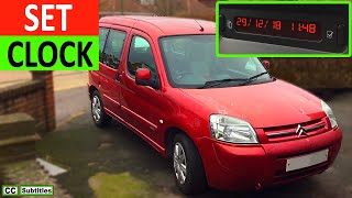 How to set clock on Citroen Berlingo [upl. by Laspisa]