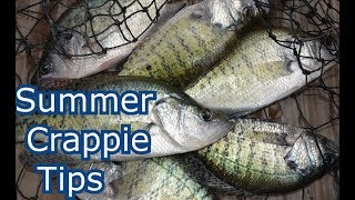 How to Catch Crappie in the Summer  Lake Fishing Tips Secrets [upl. by Trinetta]