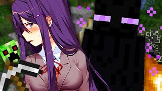 DDLC Animation Yuri Plays Minecraft [upl. by Aroon750]