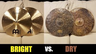 16quot Meinl Hihats  Bright vs Dry [upl. by Hcir]