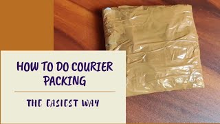 Courier Packing Simple courier packagingHow to do courier packing [upl. by Almena75]