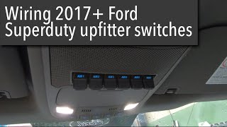 1721 Ford upfitter aux switch wiring [upl. by Lenox]