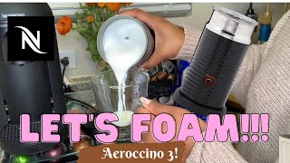 How To Foam Milk With Aeroccino 3 Make Coffee With Foam Tips amp Tricks  Easy Foamed Latte Recipe [upl. by Ainegul]