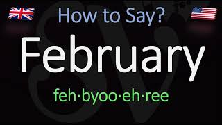 How to pronounce February CORRECTLY [upl. by Aihsekram867]