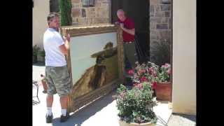 How To Hang A Large Painting  5 Great essential Tips [upl. by Ahsinam]