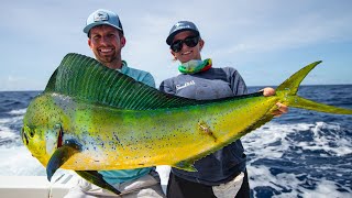 Deep Sea Fishing in Miami Dolphin Wahoo Amberjacks and Tripletail [upl. by Kamerman]