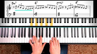 HOW TO BUILD CHORDS IN FOURTHS Jazz Piano Lesson [upl. by Harmonie]