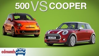 FIAT 500 vs MINI Cooper  Which SubCompact is Best [upl. by Dnalrah]