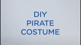 Easy Halloween Pirate Costume [upl. by Bella]