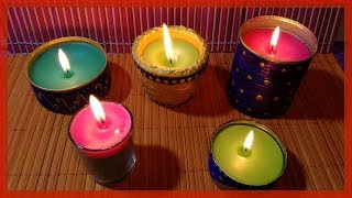 🕯COMO RECICLAR RESTOS DE VELAS 🕯 VELAS CASERAS [upl. by Deny]