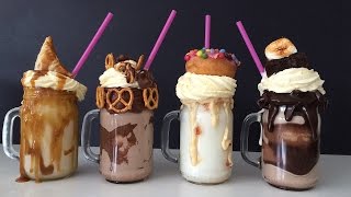 EXTREME MILKSHAKE RECIPES How To Cook That Ann Reardon FREAKSHAKES [upl. by Drawyeh]