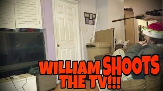 WILLIAM SHOOTS THE TV [upl. by Croydon]