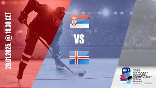 IIHF U20 D2B  Serbia  Iceland [upl. by Roxine664]