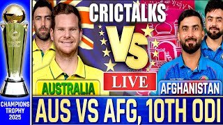 Live AUS vs AFG 10th ODI Lahore  Live Scores amp Commentary  Australia vs Afghanistan  Last 16 [upl. by Hubbard]