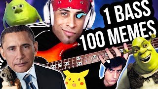 1 BASS 100 MUSIC MEMES [upl. by Niltak]